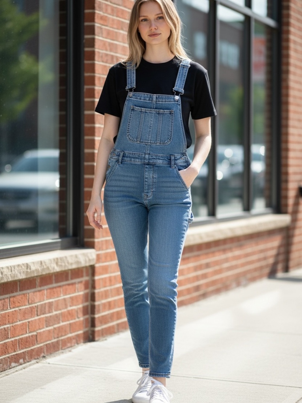 Levi's Light Blue Denim Women's Overalls